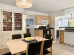 Dining space is open to the kitchen